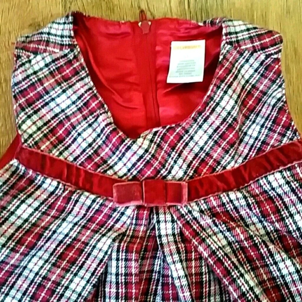 Gymboree‎ Red Plaid Jumper Dress Size 5T